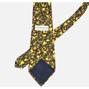 Vintage 1990's Disney Store Winnie the Pooh All Over Silk Tie 3.75"x59" EUC